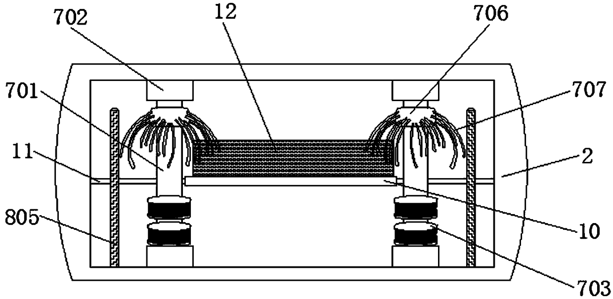 Two-force combined and air-drying shopping mall sole water removal device