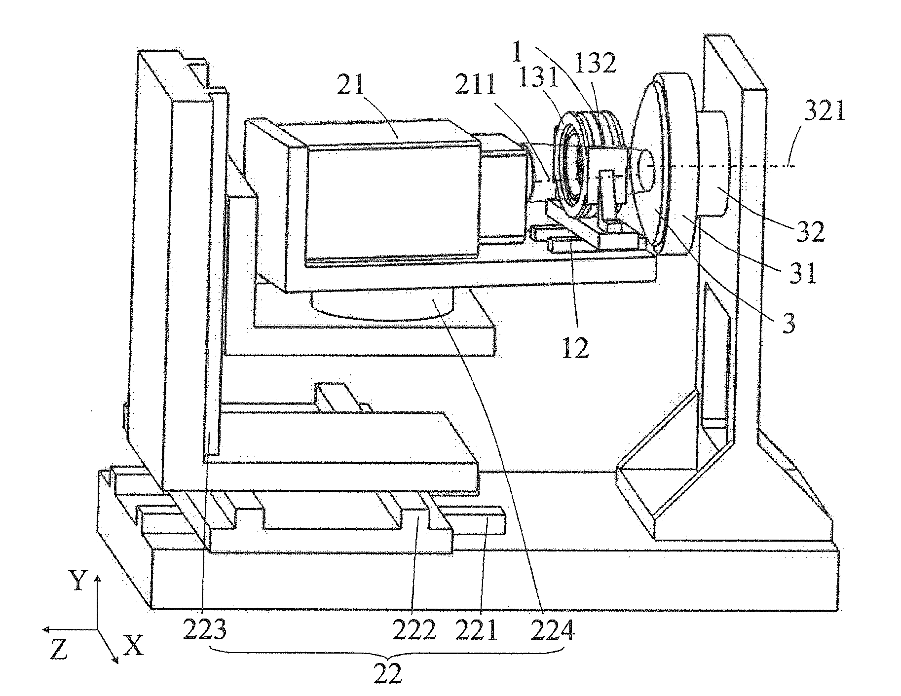 Near-Null Compensator and Figure Metrology Apparatus for Measuring Aspheric Surfaces by Subaperture Stitching and Measuring Method Thereof