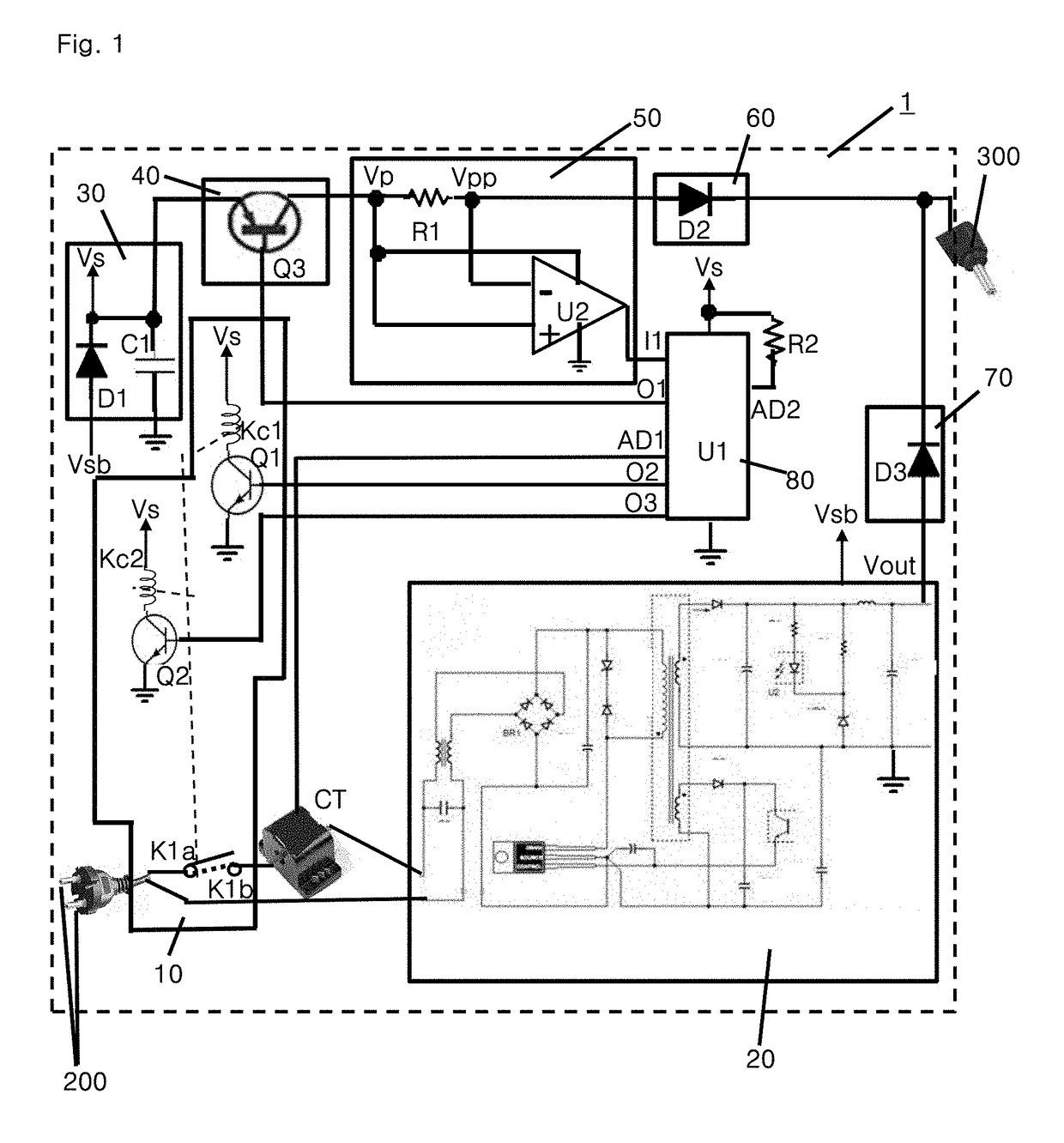 Power adapter for cutting off standby power and control method therefor