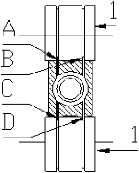 Four-channel tapered die forming vertical continuous extrusion cladding method and equipment