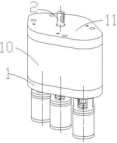 Infinitely variable transmission with multiple motors connected in series