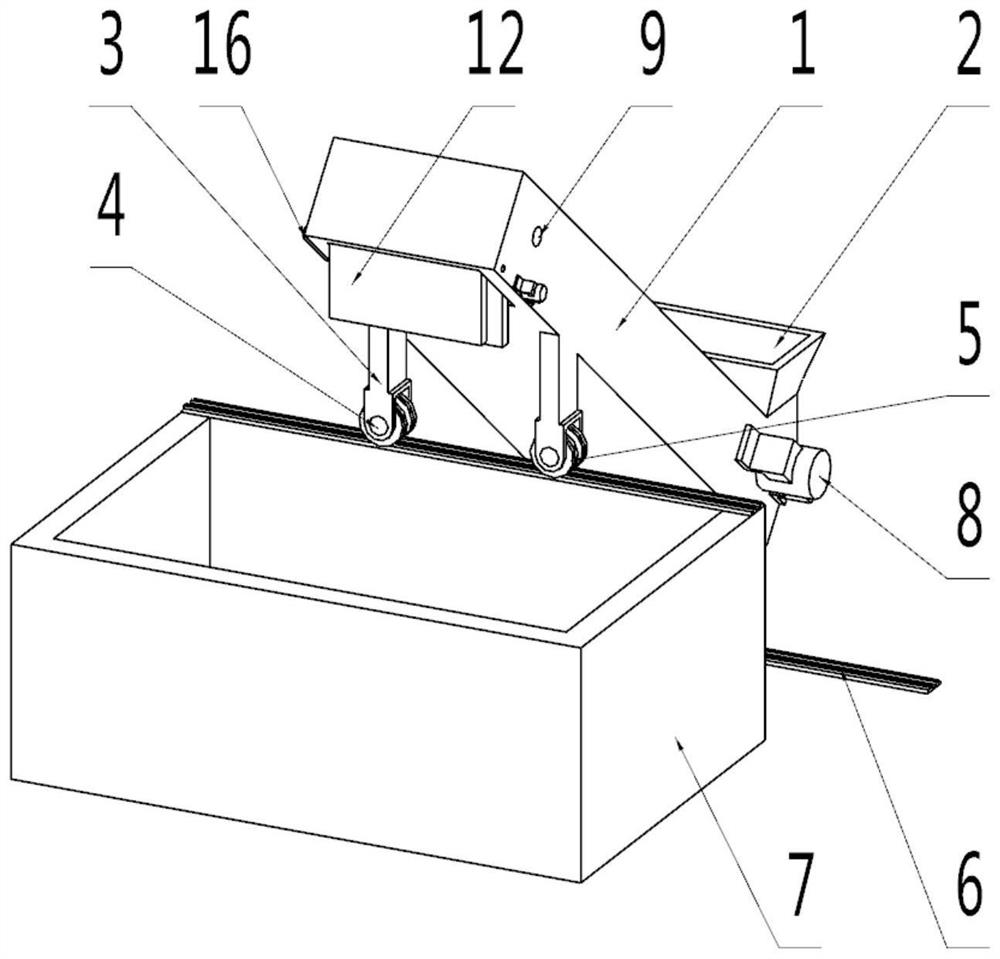 Automatic stacking raw material fermentation device for wine brewing processing