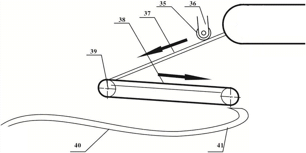 Automatic ramie strip reversing device and intelligent ramie baking equipment thereof