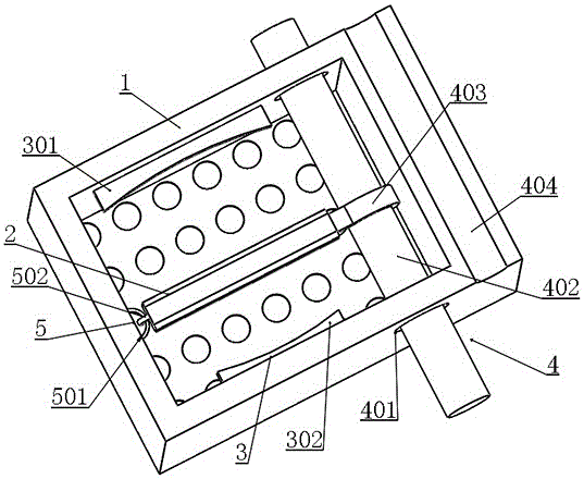 Clamping structure for vegetable cleaning