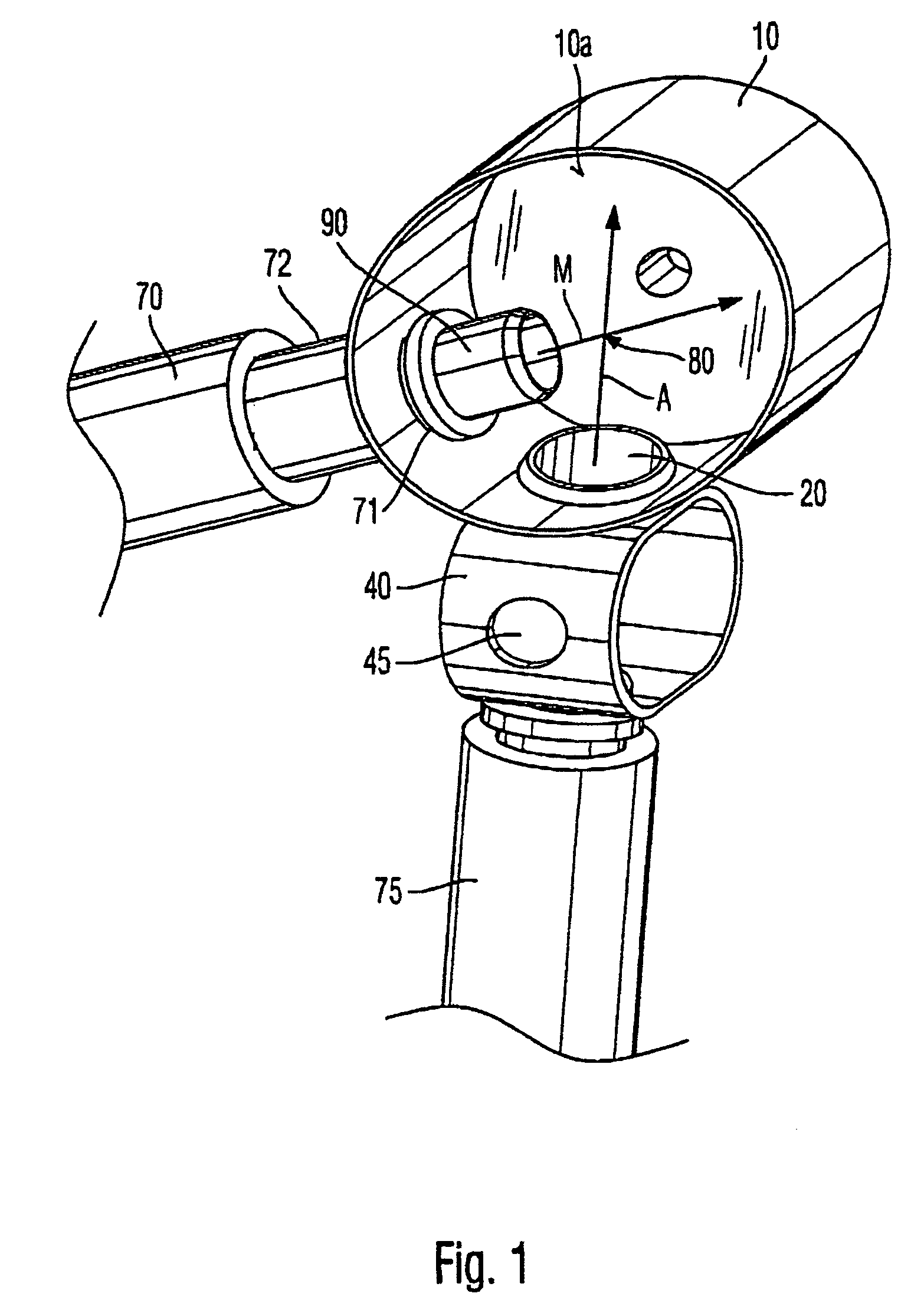 Device for generating a continuous positive airway pressure (CPAP device)