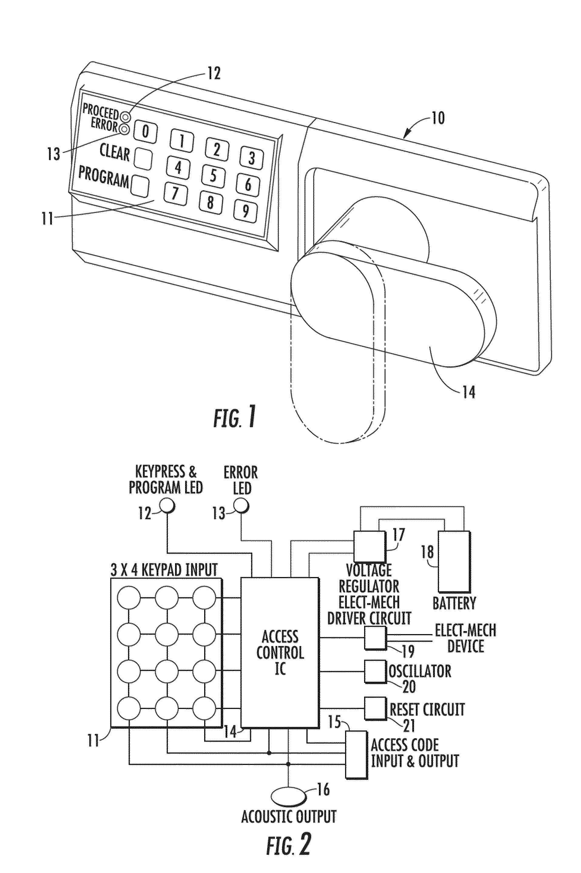 Method for Controlling and Recording the Security of an Enclosure