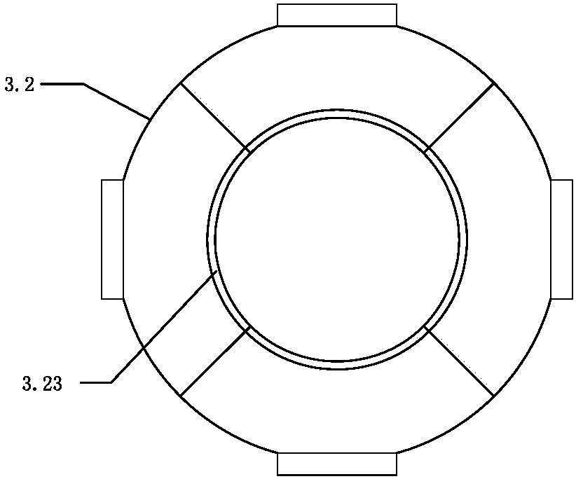 Waterproof aligning pre-tightening seat for cement column body