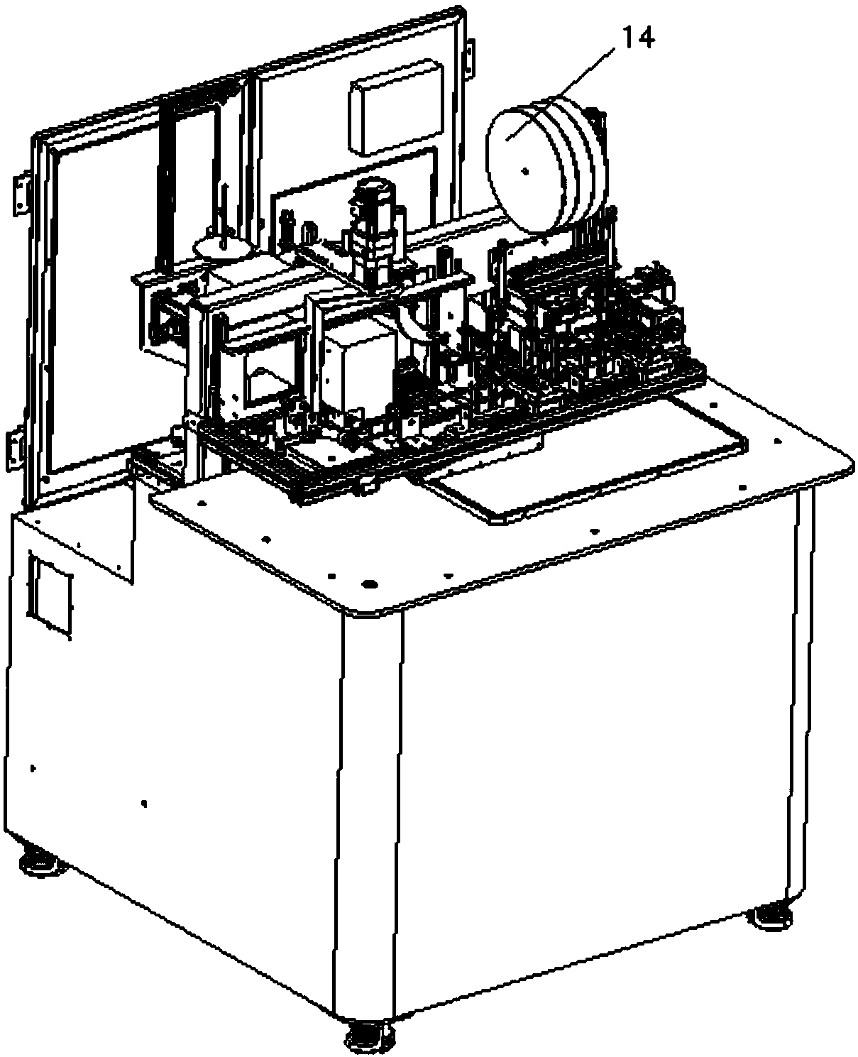 Floor mat covering machine