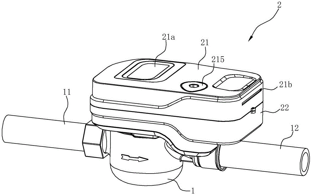 Electronic water meter with three-proofing function