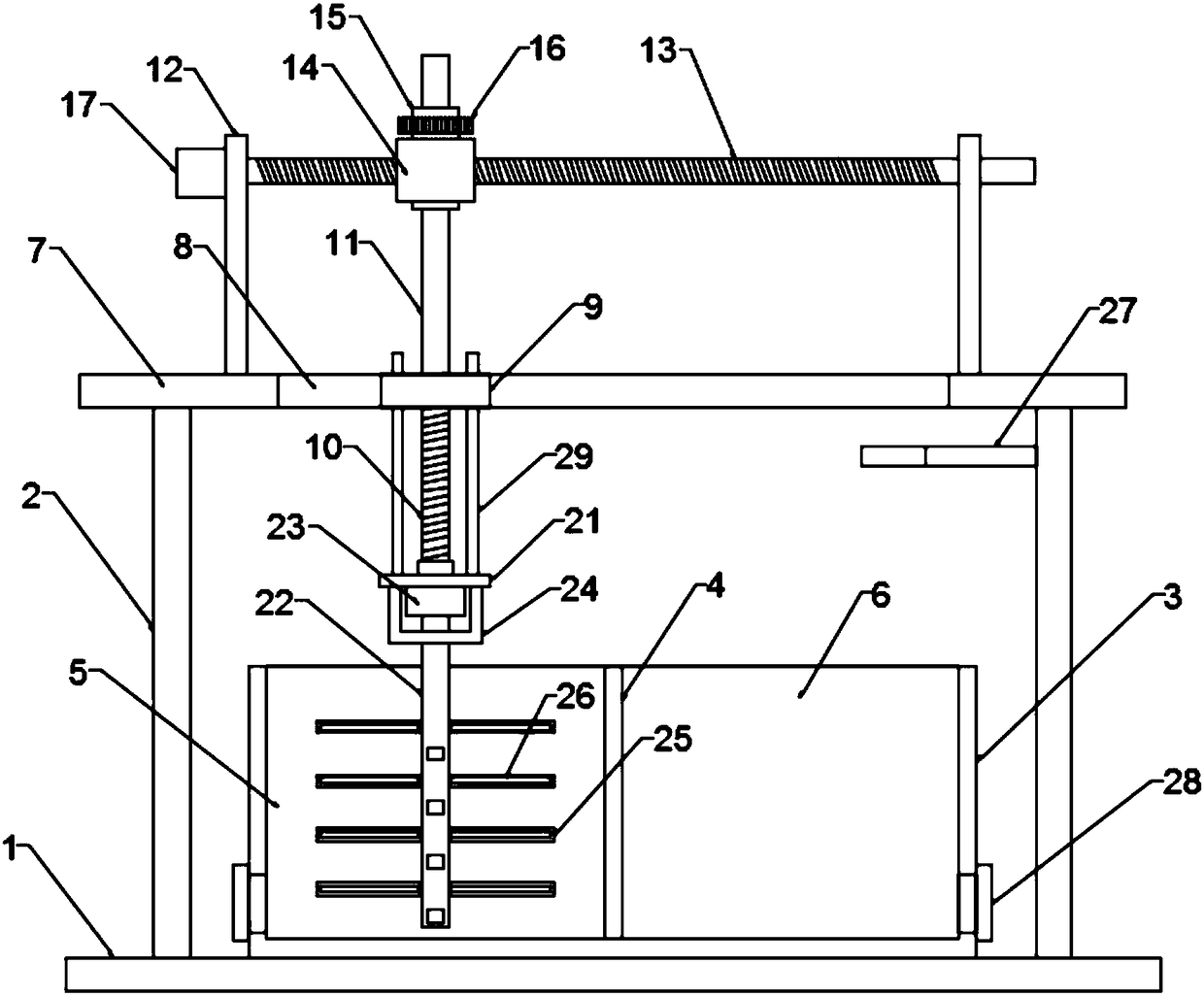 Centrifugal magnetic separation iron removal device for construction waste