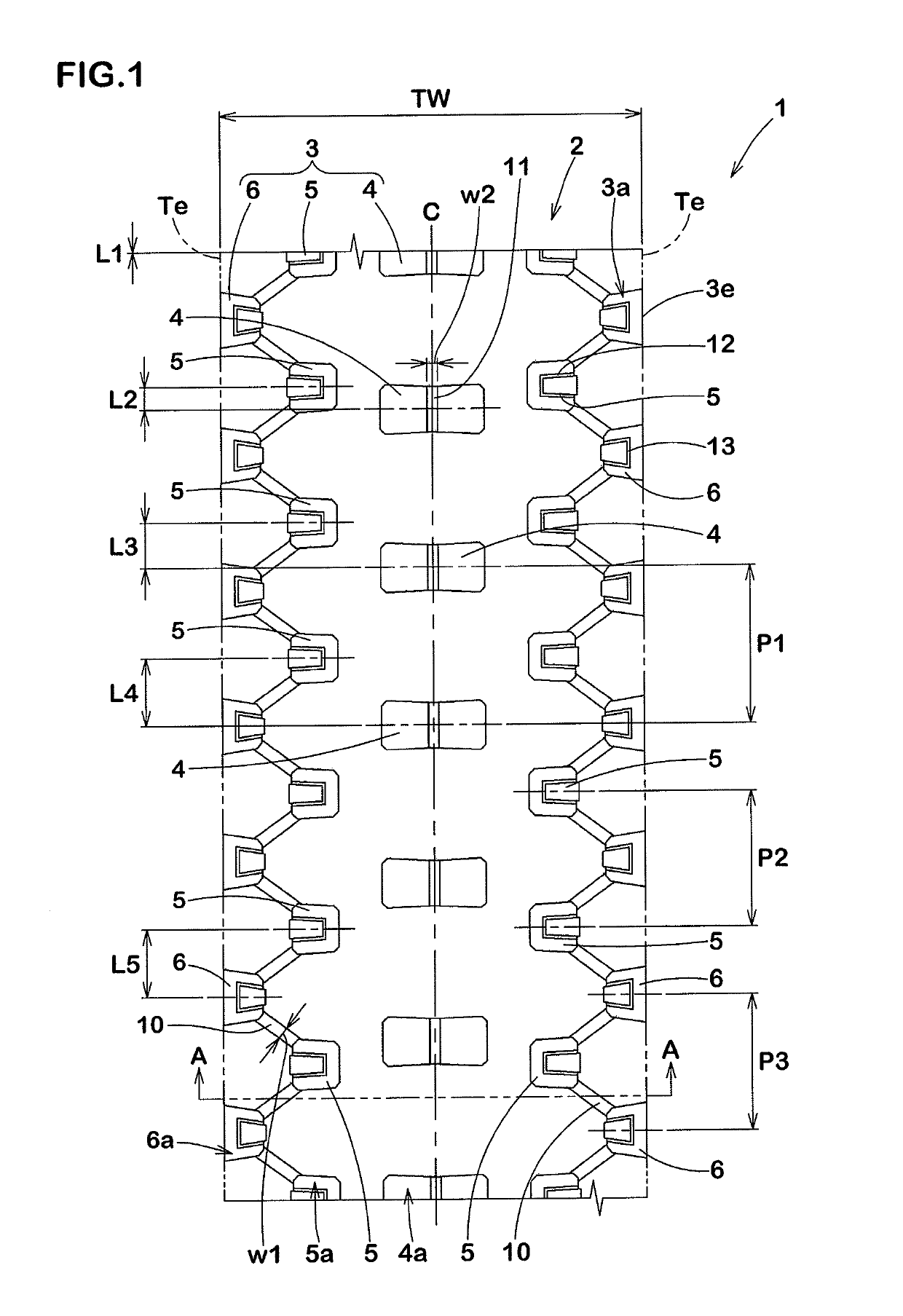 Two-wheeled vehicle tyre