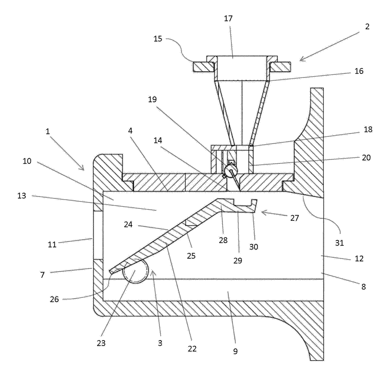 High speed injector with two stage turbulence flap