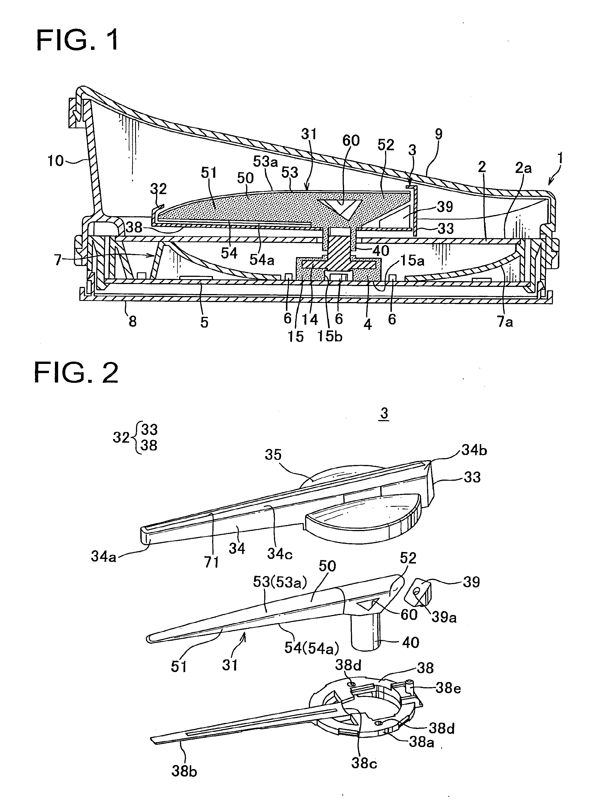 Indicator member, indicator unit and indicator instrument