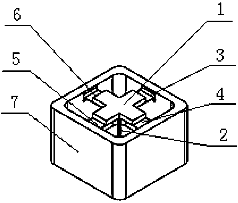 Double-axis flexible binding structure for micro-angle displacement platform