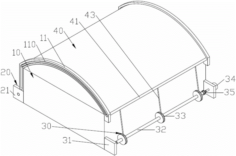 Traction, rolling and unrolling device of heat preservation quilt for solar-panel greenhouse