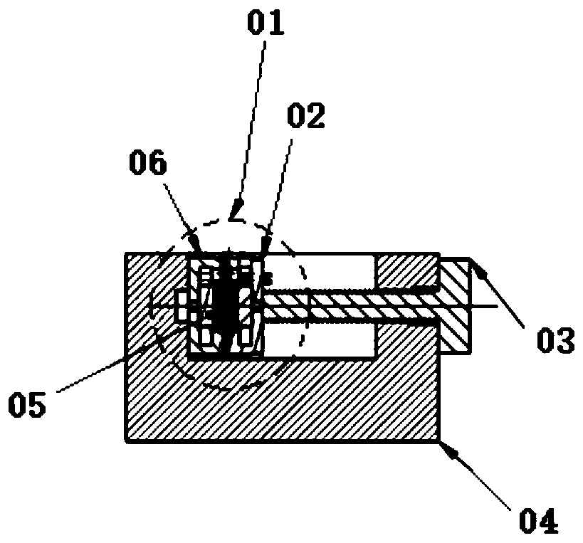 Accelerometer core butting structure and butting method