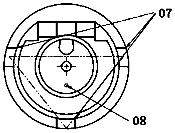 Accelerometer core butting structure and butting method