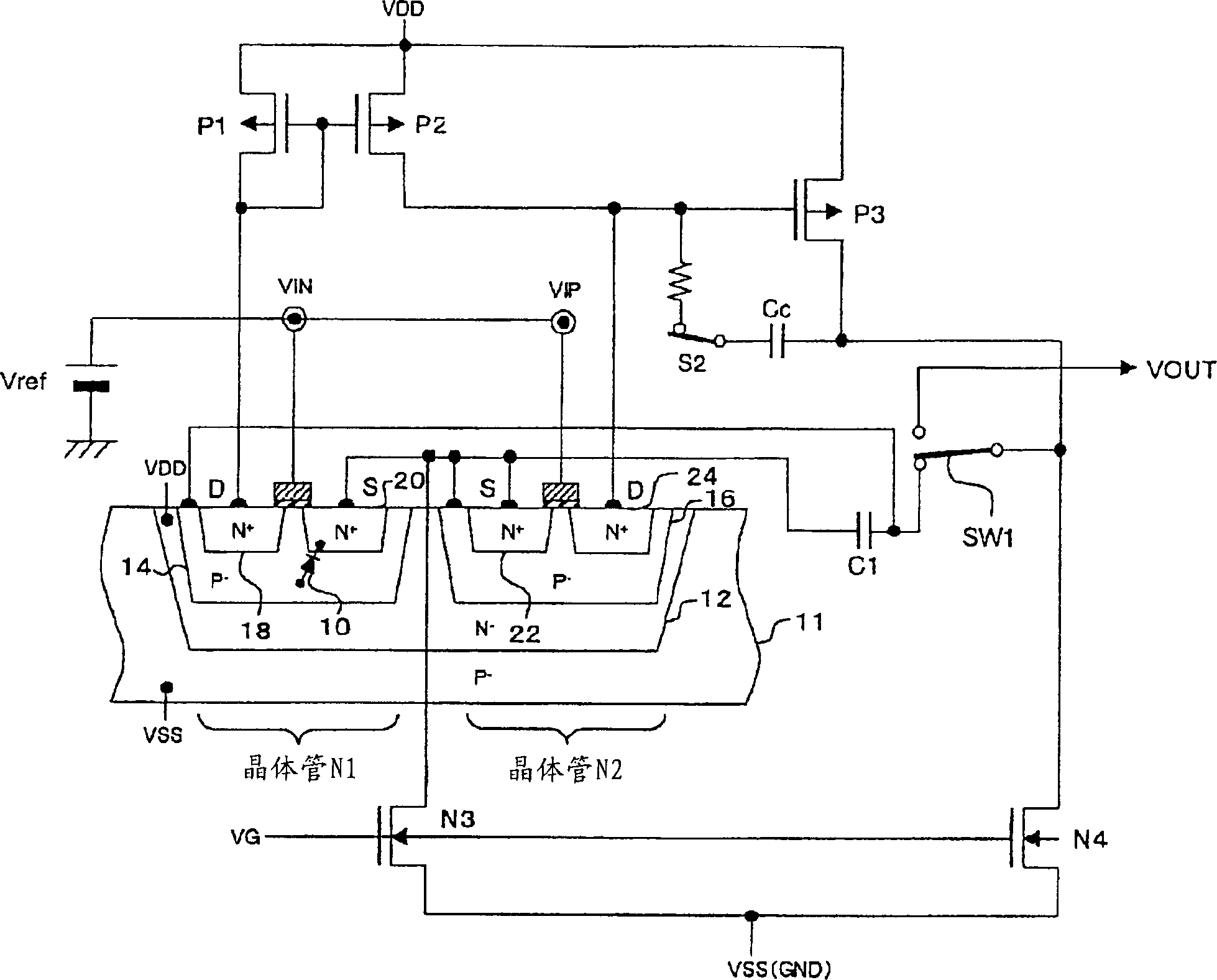 Comparator circuit and bias compensator