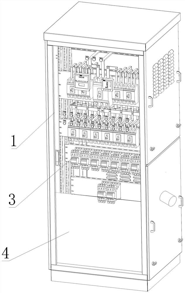 A kind of electrical automation control flip dust removal type electrical cabinet