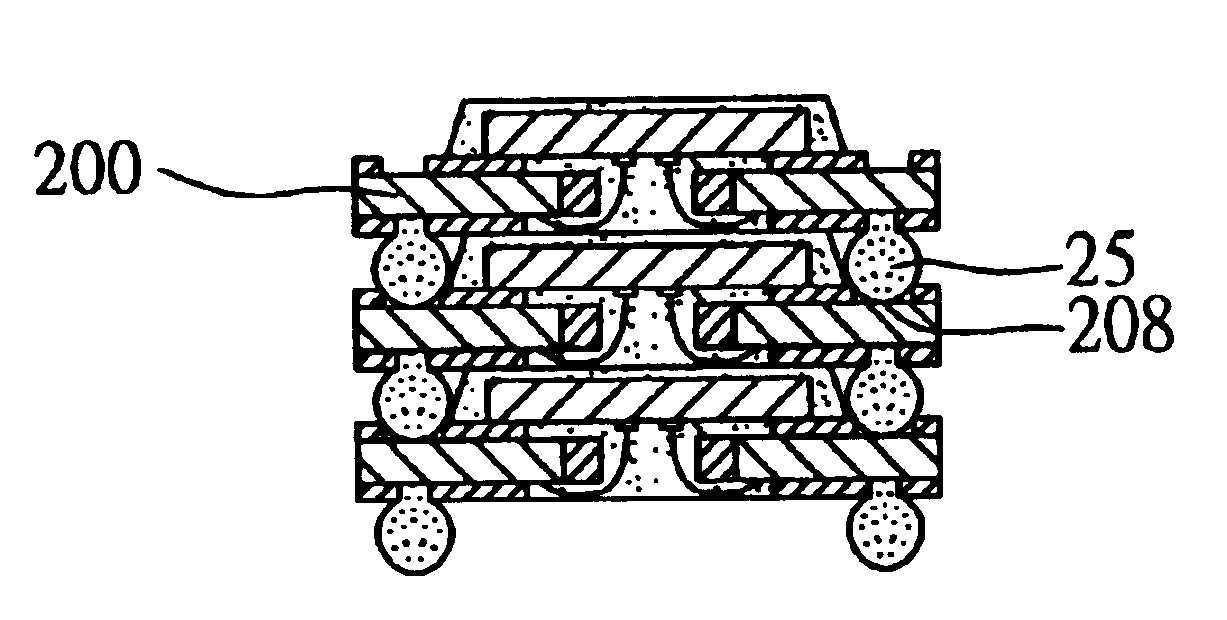 Window-type ball grid array semiconductor package with lead frame as chip carrier and method for fabricating the same