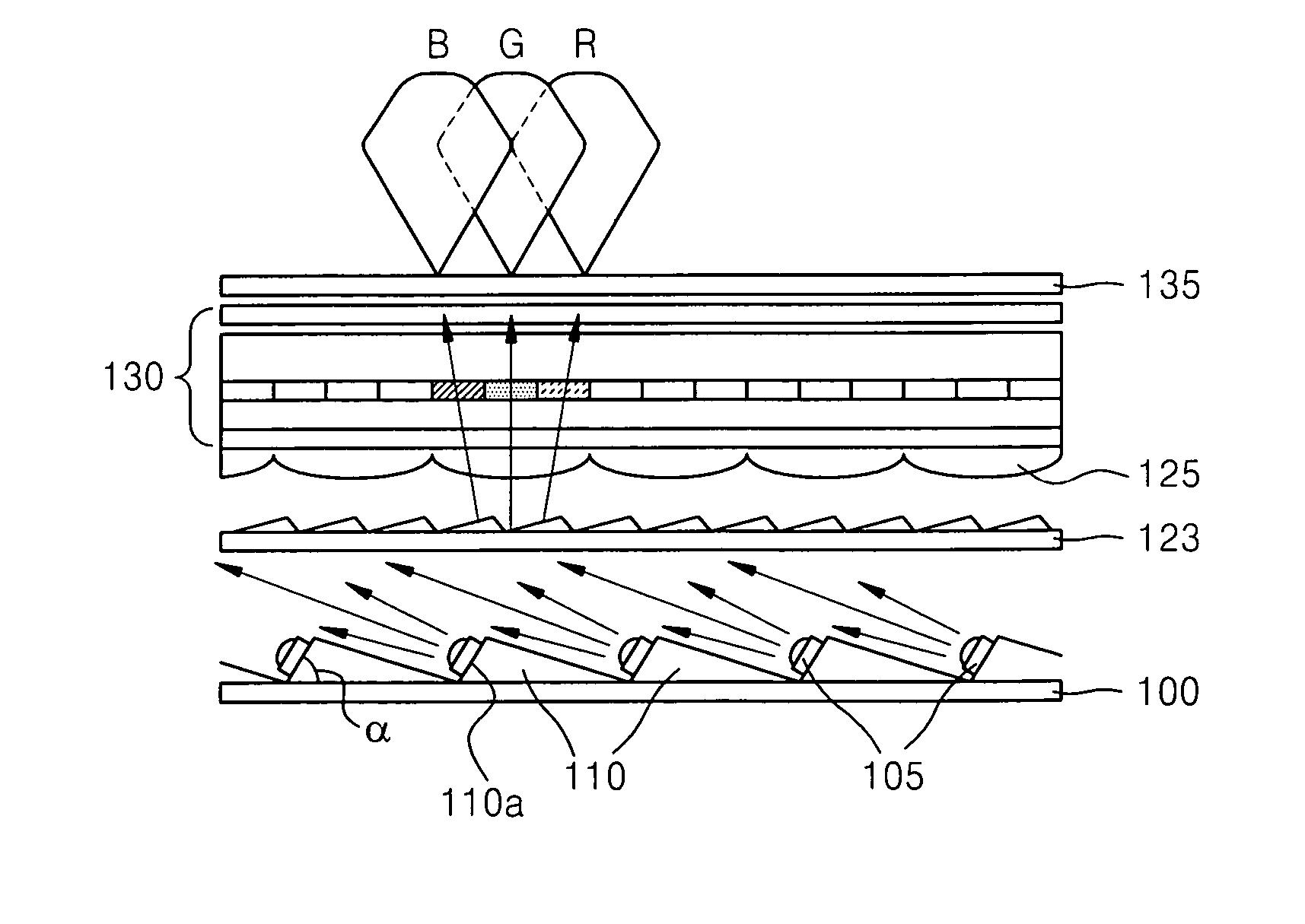 Direct light type backlight unit and liquid crystal display