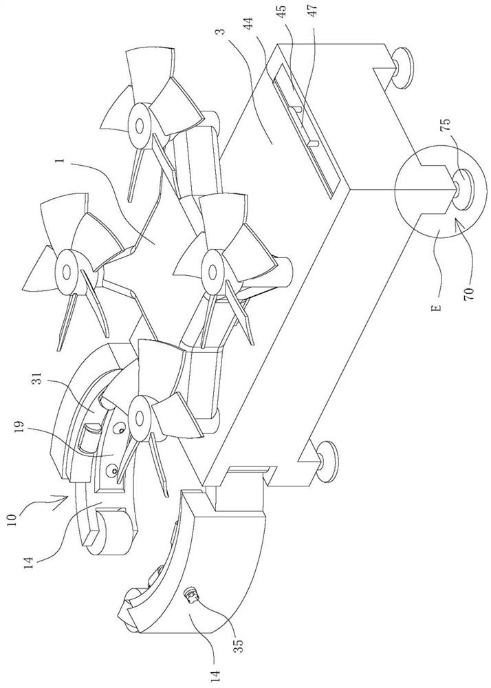 Drone type tree insect-proof coating spraying device