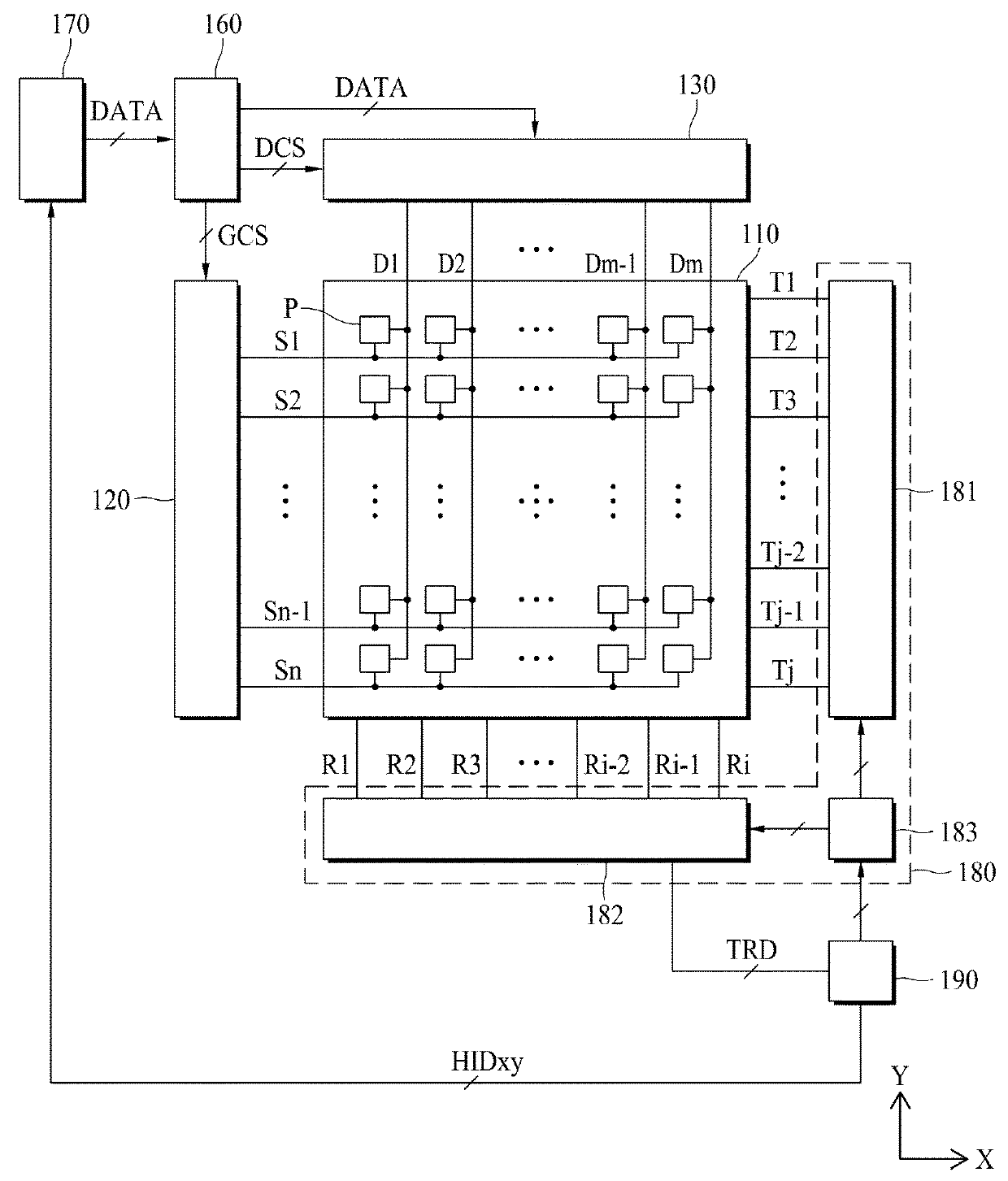 Display device with integrated touch screen and method for fabricating the same