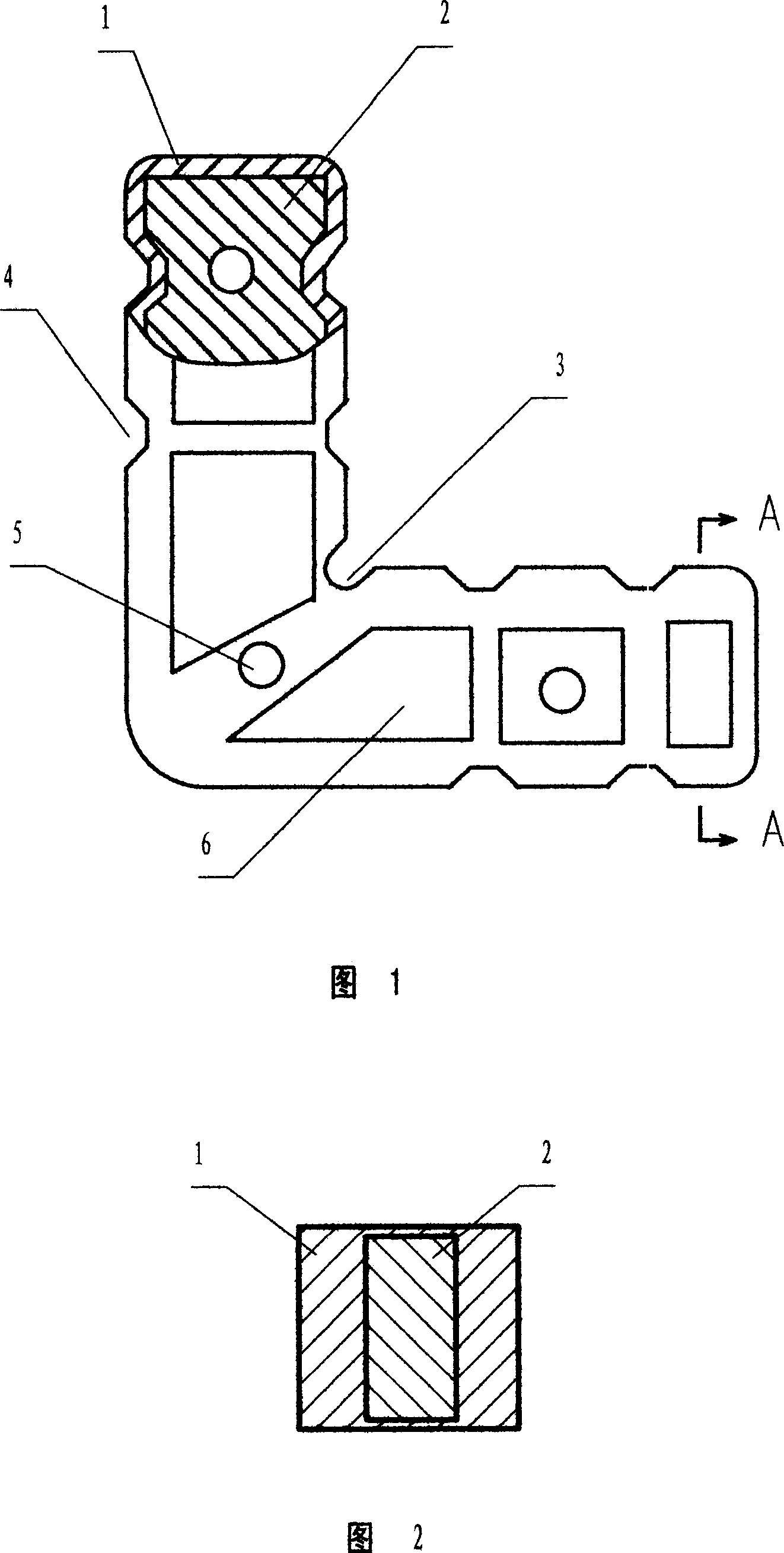 Composite assembled corner hardware and production method thereof