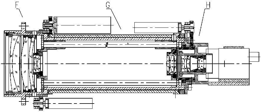 Miniaturized large zoom ratio digital telephoto lens and its working method