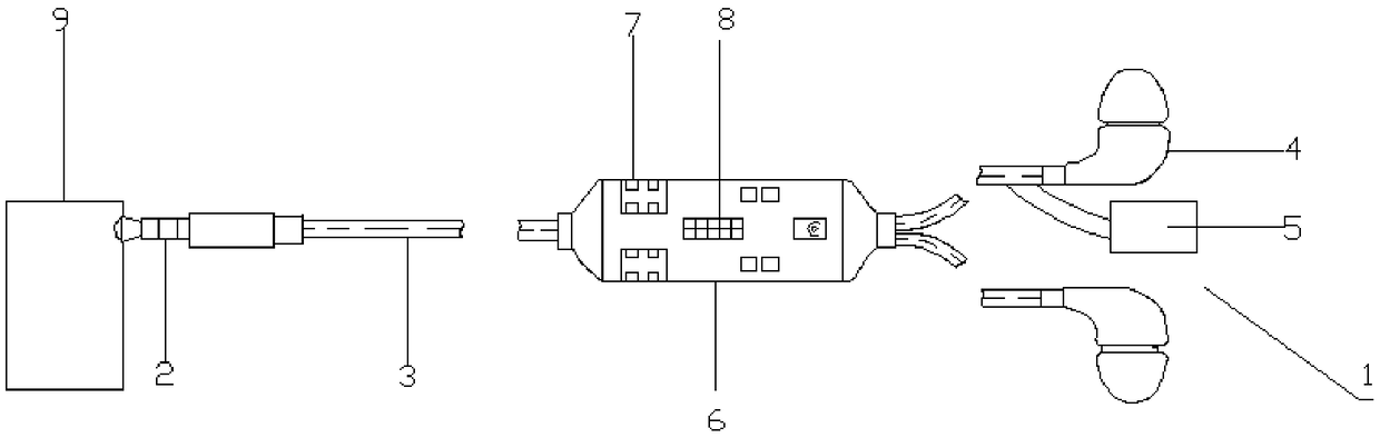 Individuation distortionless optimization recording earphone