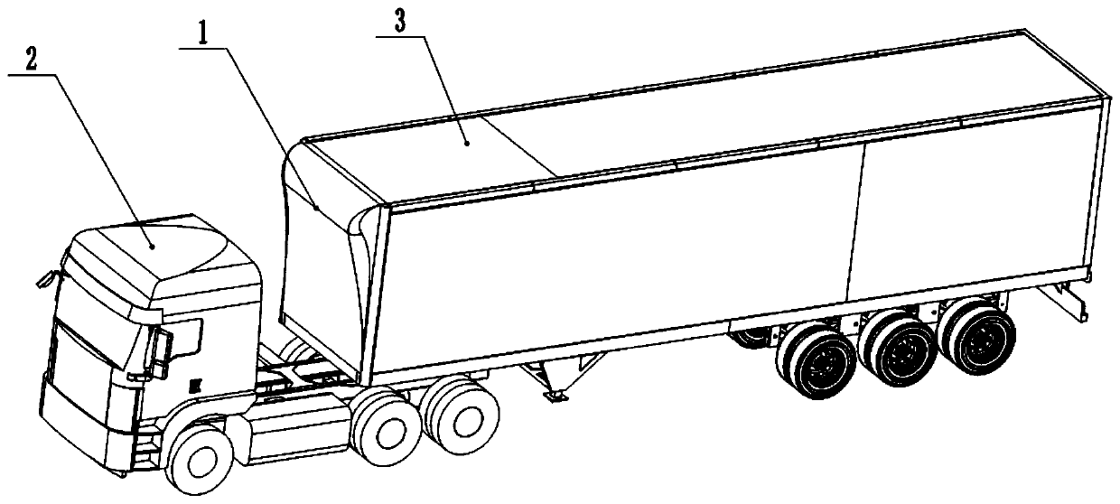 Bionic heavy truck pneumatic damping device