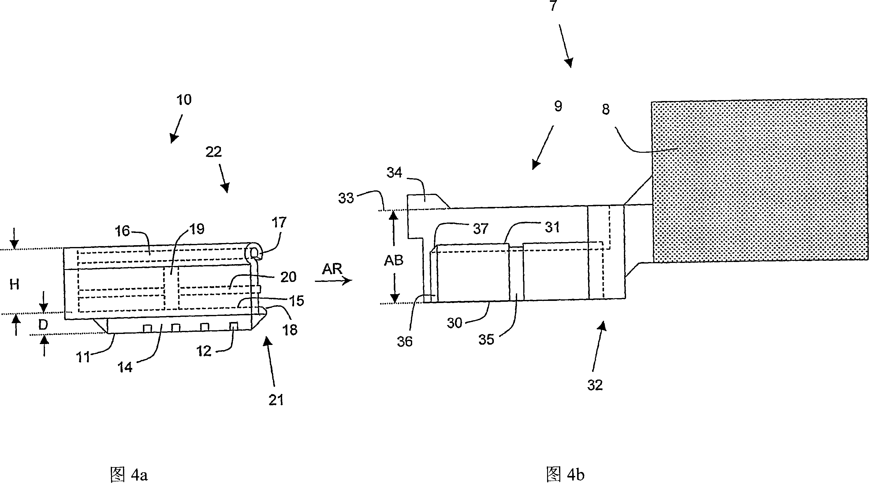 Guide shoe and carding head for the carding bar of a card