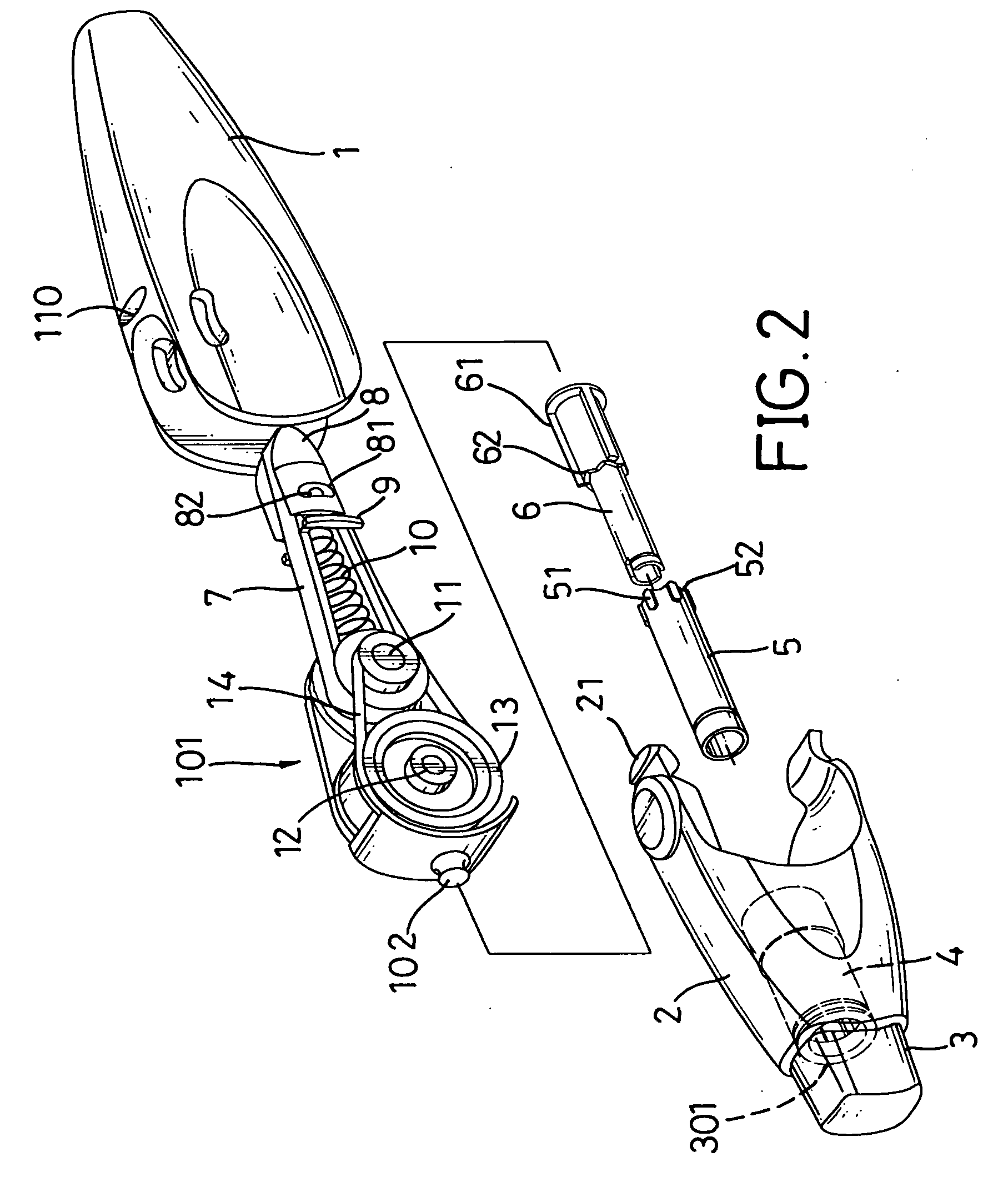 Pushbutton controlled correction tape assembly