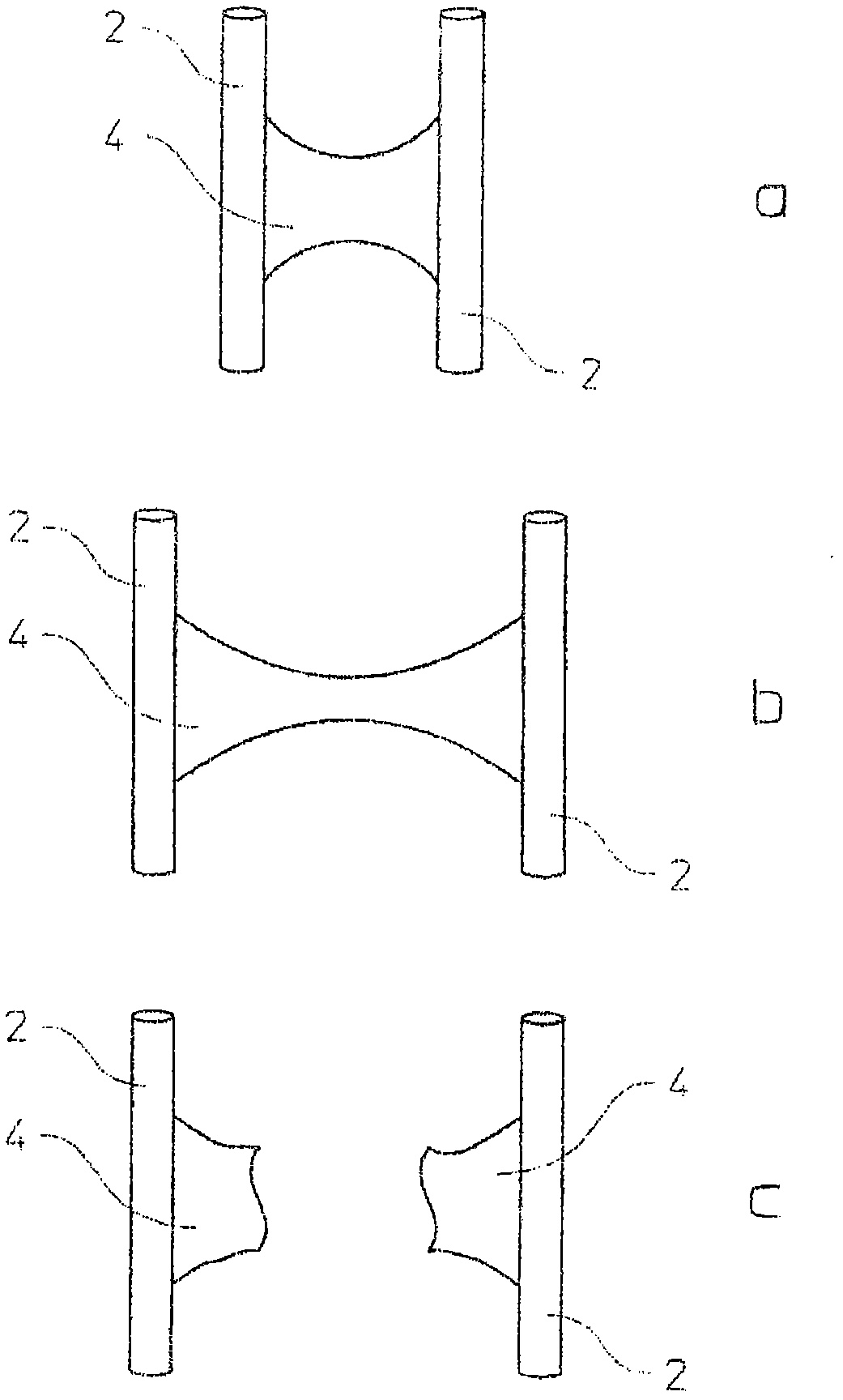 Method for production of multi-axial wire structure, unidirectional fiber layers and method for production thereof, multi-axial wire structure and composite part with matrix