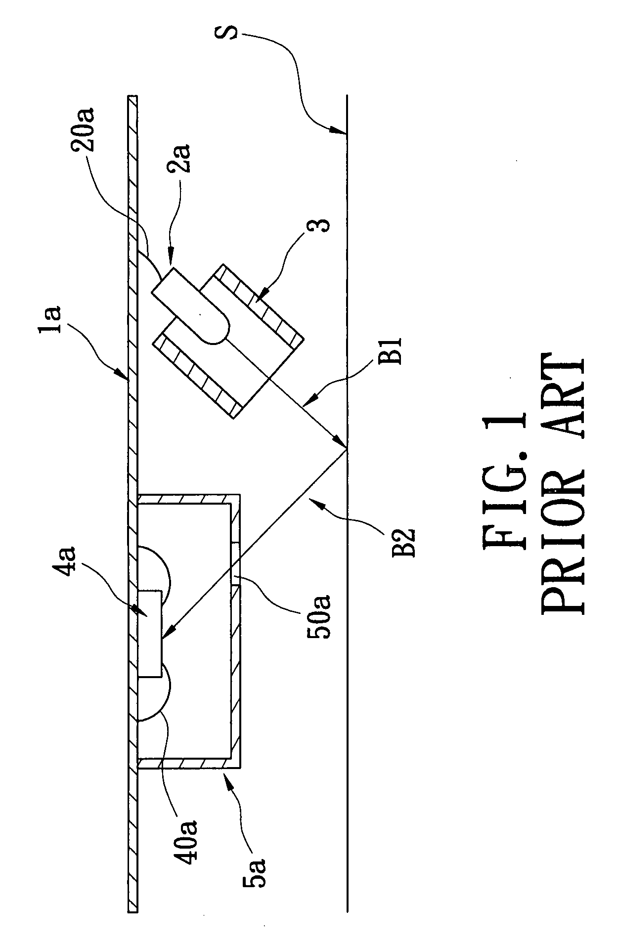 Motion-detecting module with a built-in light source