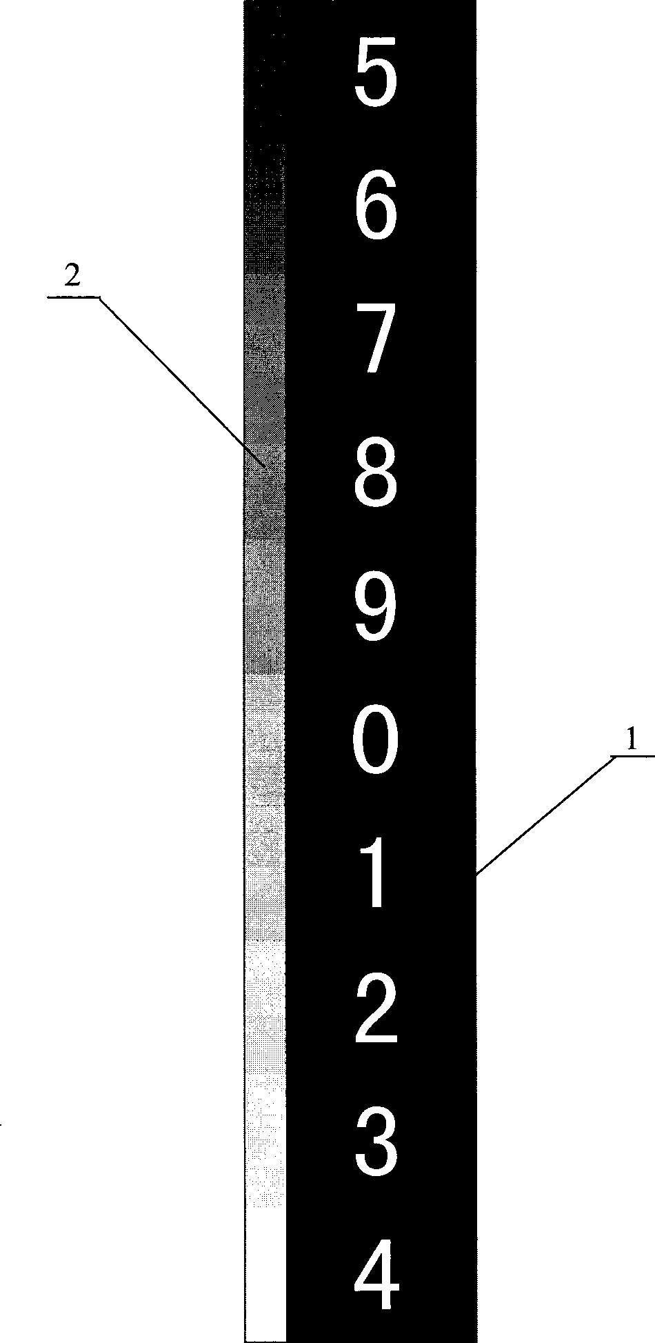 Photoelectric direct-reading apparatus for two-dimension encoding print wheel of far-transfer gauge