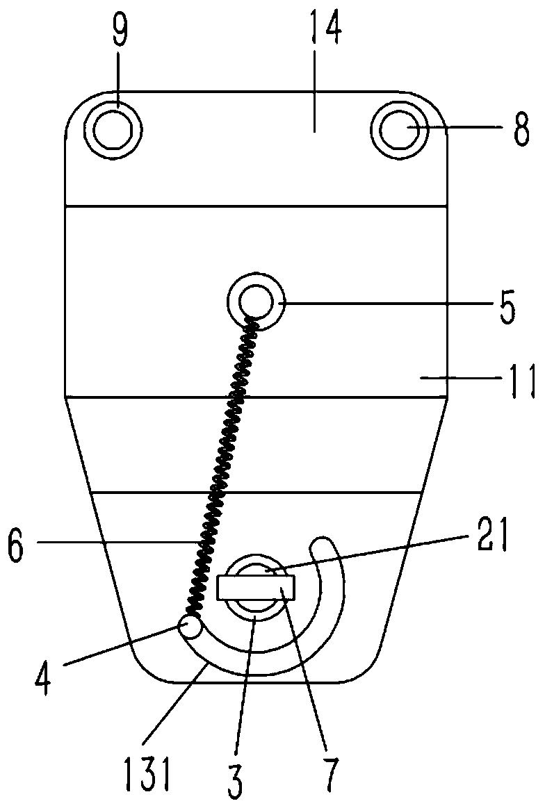 Overturning clamp for packaging chip