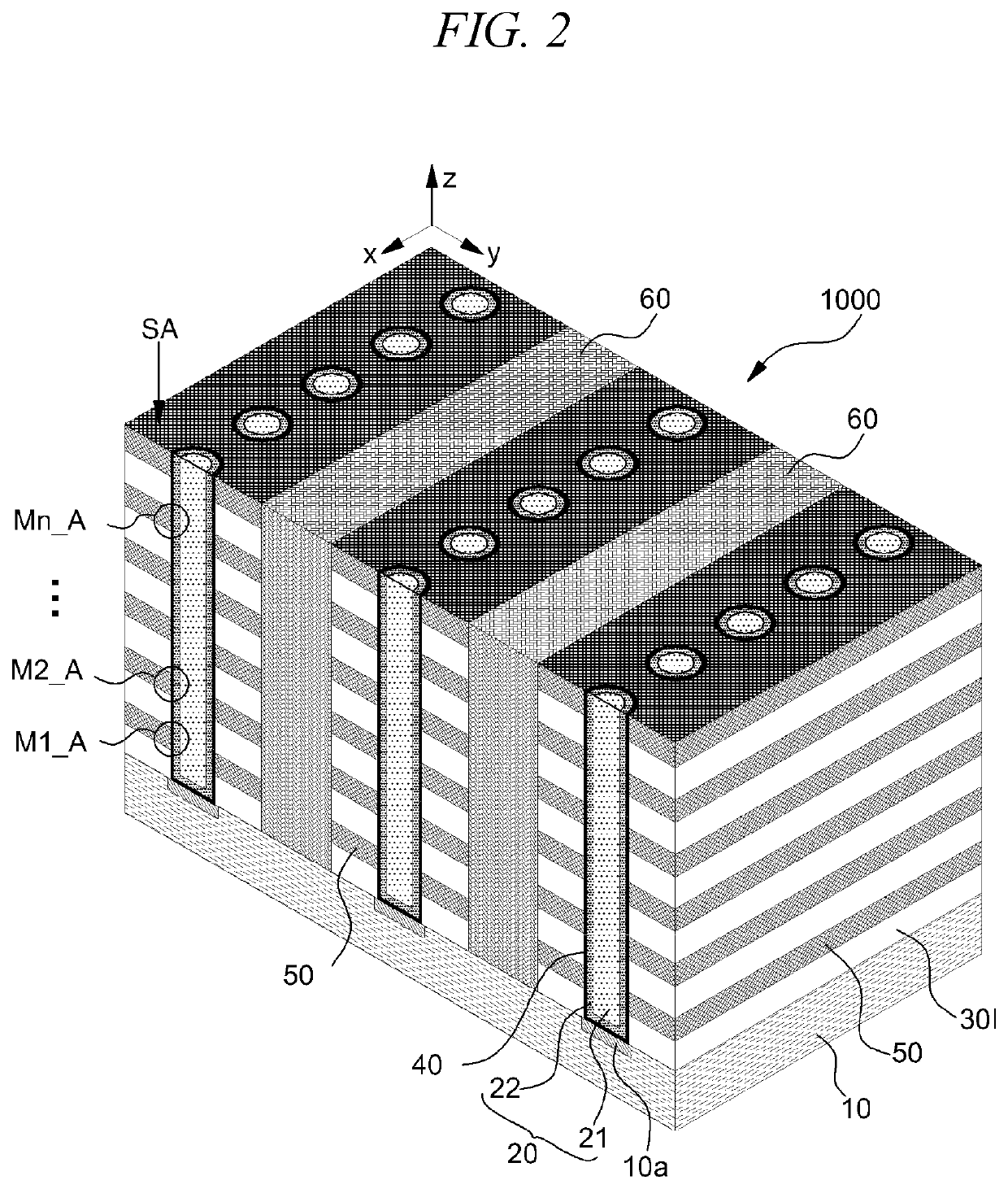 3-dimensional NAND flash memory device, method of fabricating the same, and method of driving the same