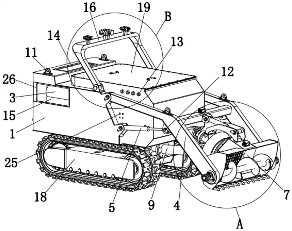 Drag suction type submersible dredging robot