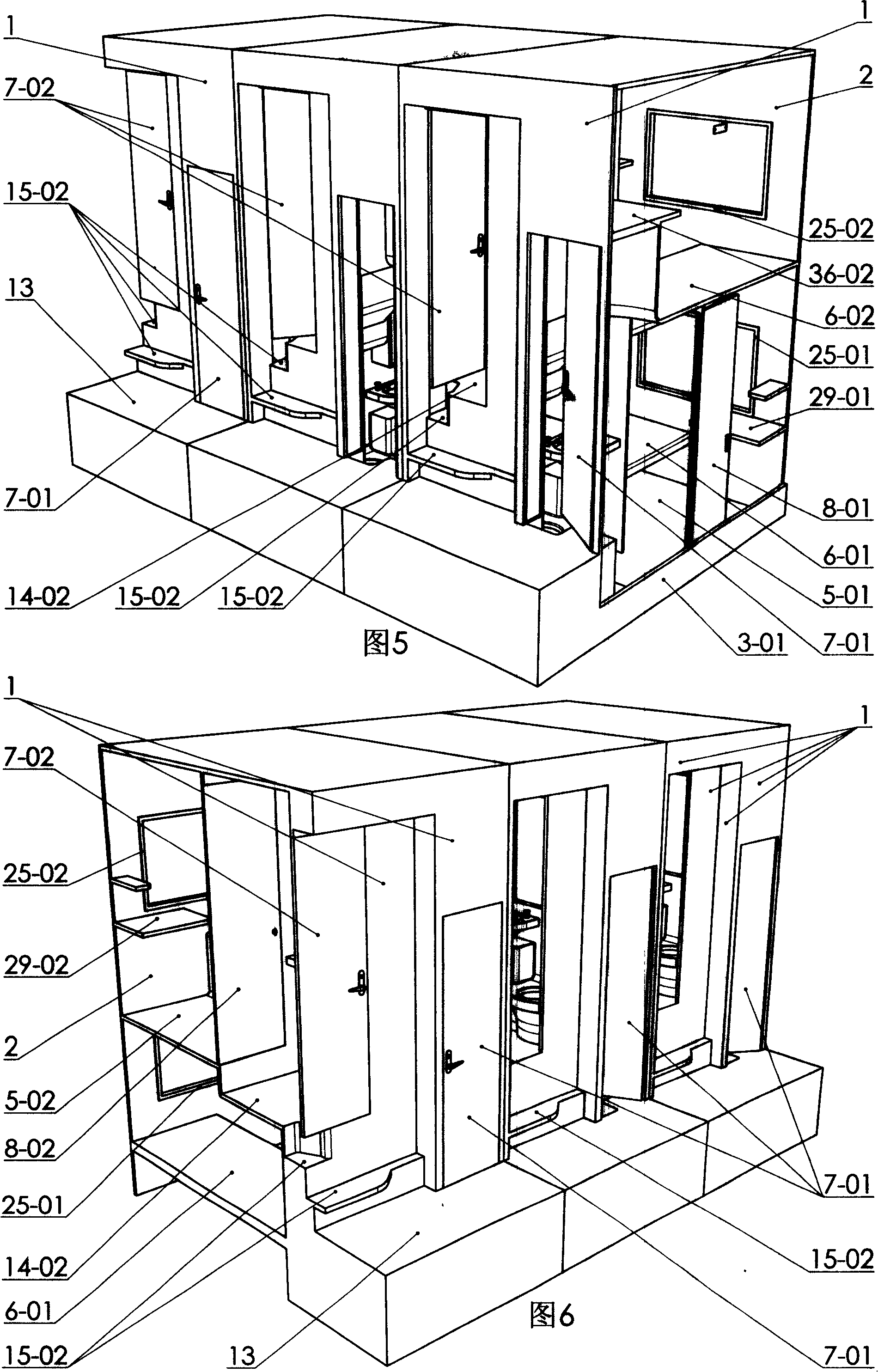 Double layer bed room