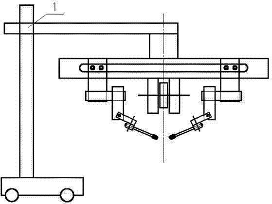 Automatic welding device for annular symmetrical fillet welds