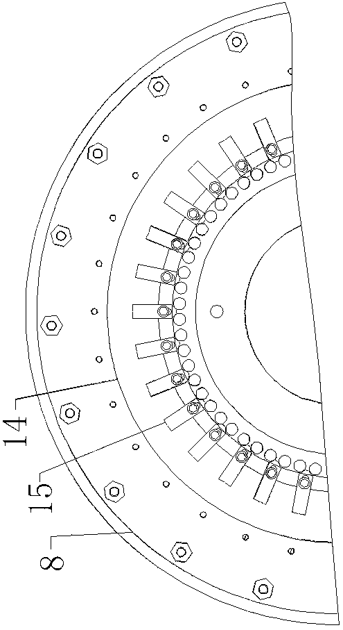 Water wall base cone assembly welding and heat treatment device and method