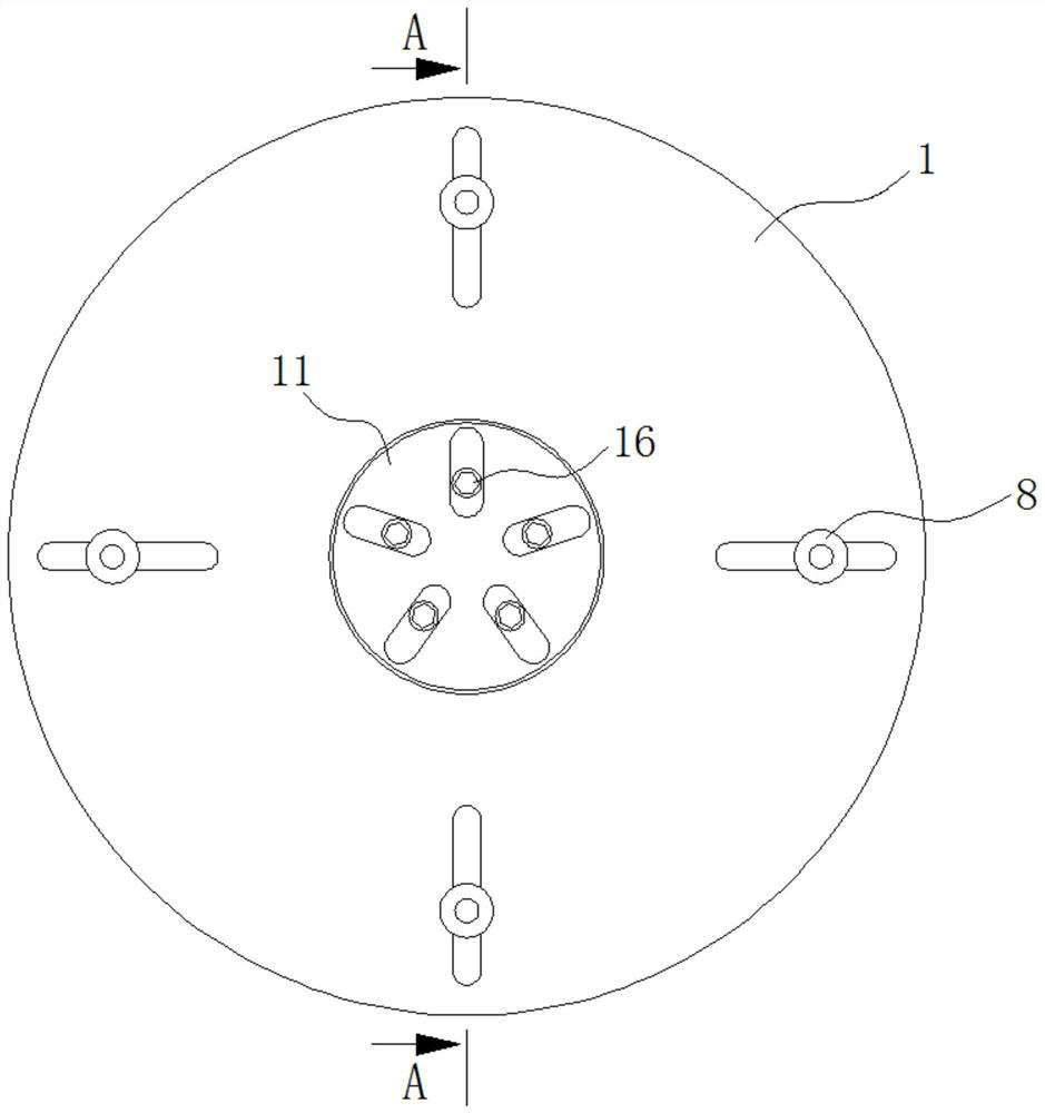 A clamping and tightening device for an automobile tire assembly mechanical arm