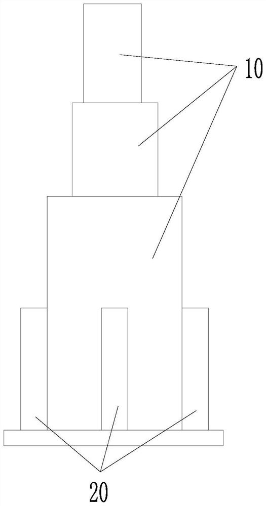 Rocket supporting platform and rocket pose adjusting method