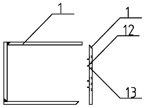 Steel pipe concrete column H-shaped steel beam fabricated rigid joint strong beam strong column structure and construction method