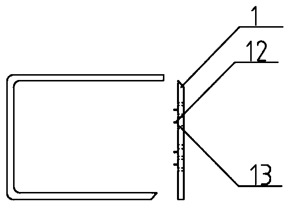 Steel pipe concrete column H-shaped steel beam fabricated rigid joint strong beam strong column structure and construction method