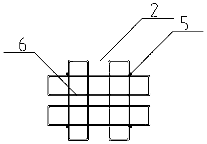 Steel pipe concrete column H-shaped steel beam fabricated rigid joint strong beam strong column structure and construction method