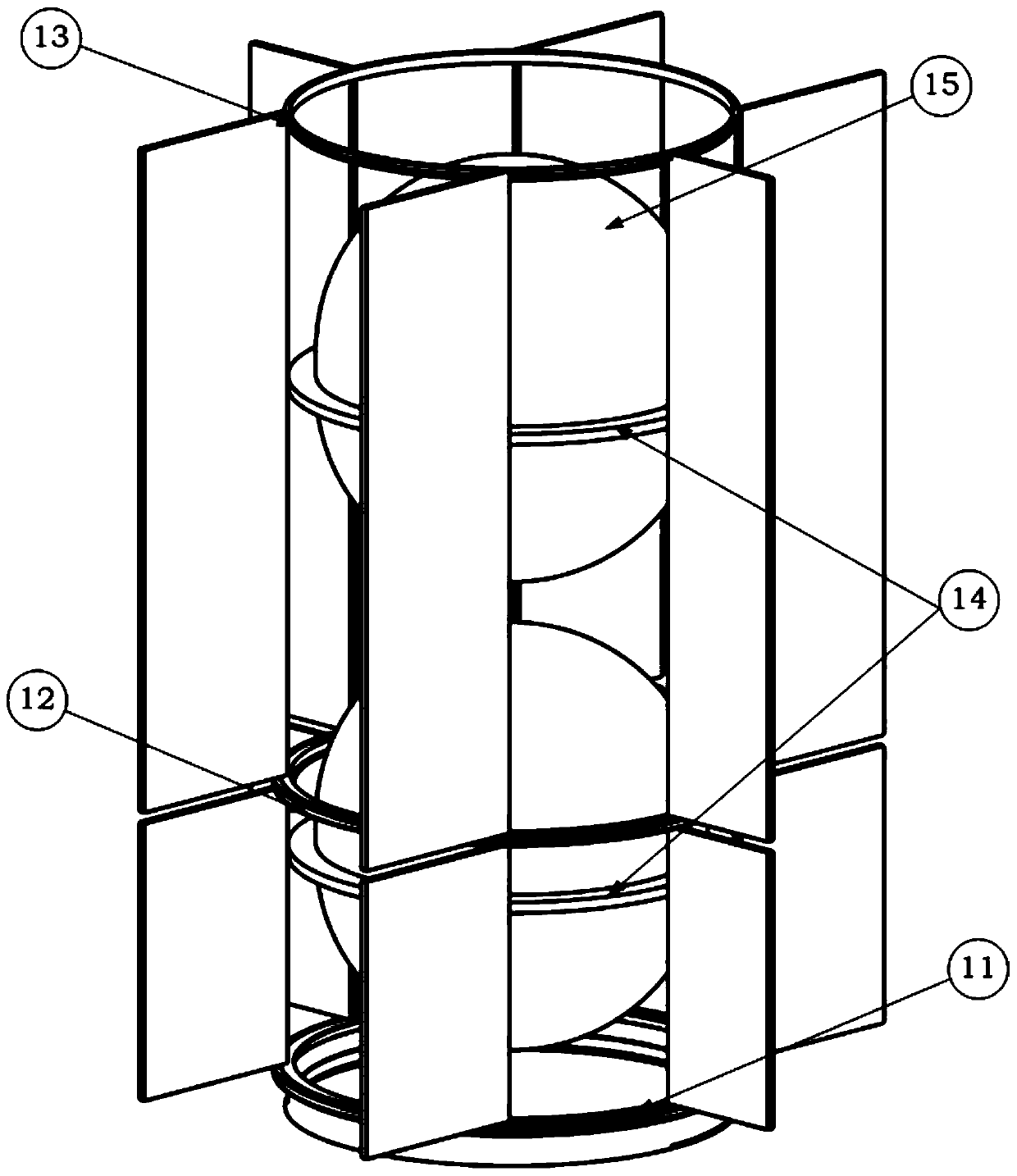 Satellite platform configuration with extensible truss node cabin