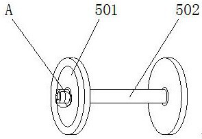 Wear-resistant flexible unwinding trolley for high-speed steel machining