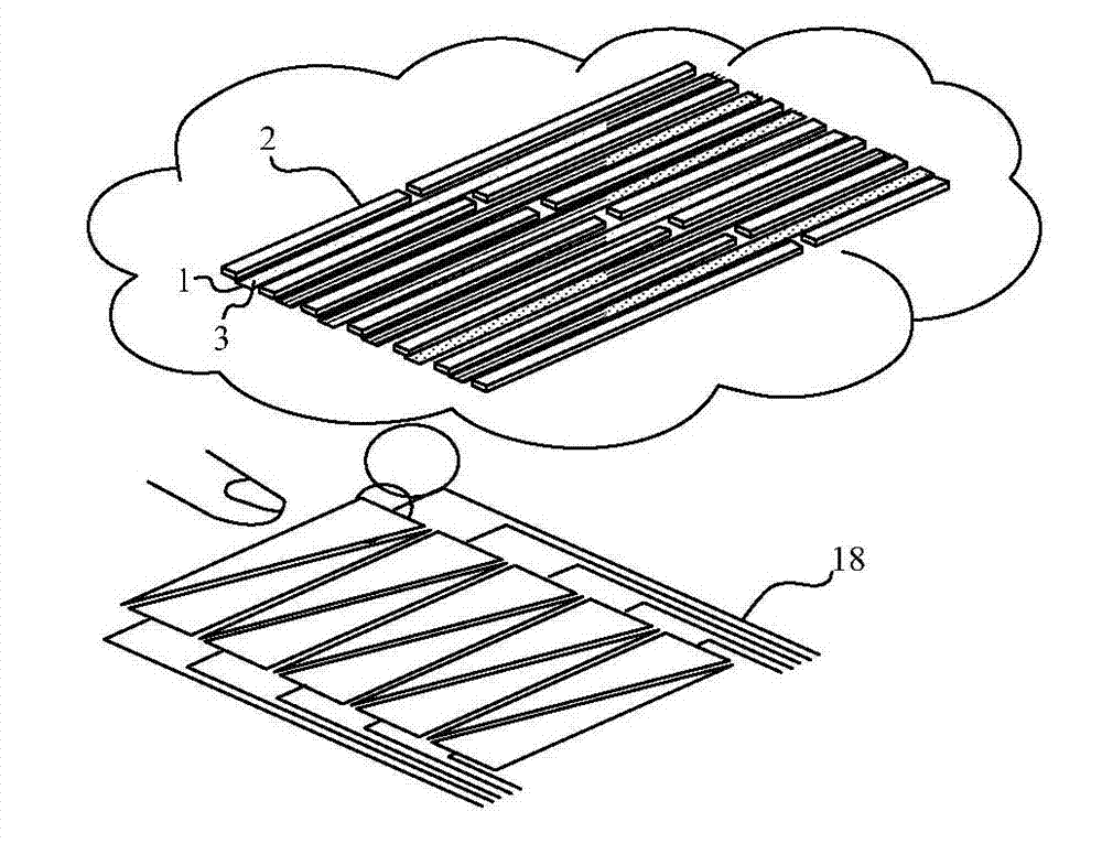 Naked eye 3D (Three Dimensional) touch device and production method thereof and display device